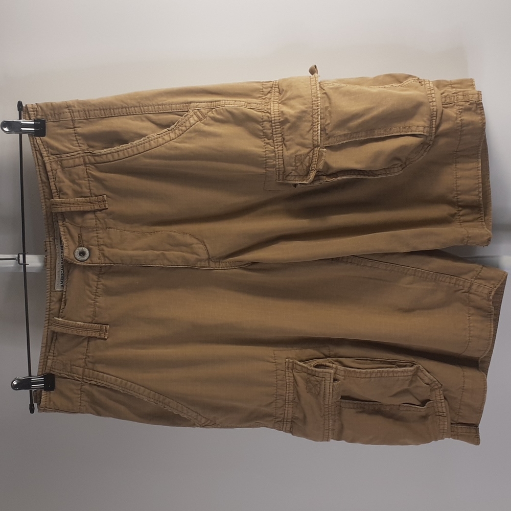American Eagle RipStop Cargo Shorts Longer Length Size 28
